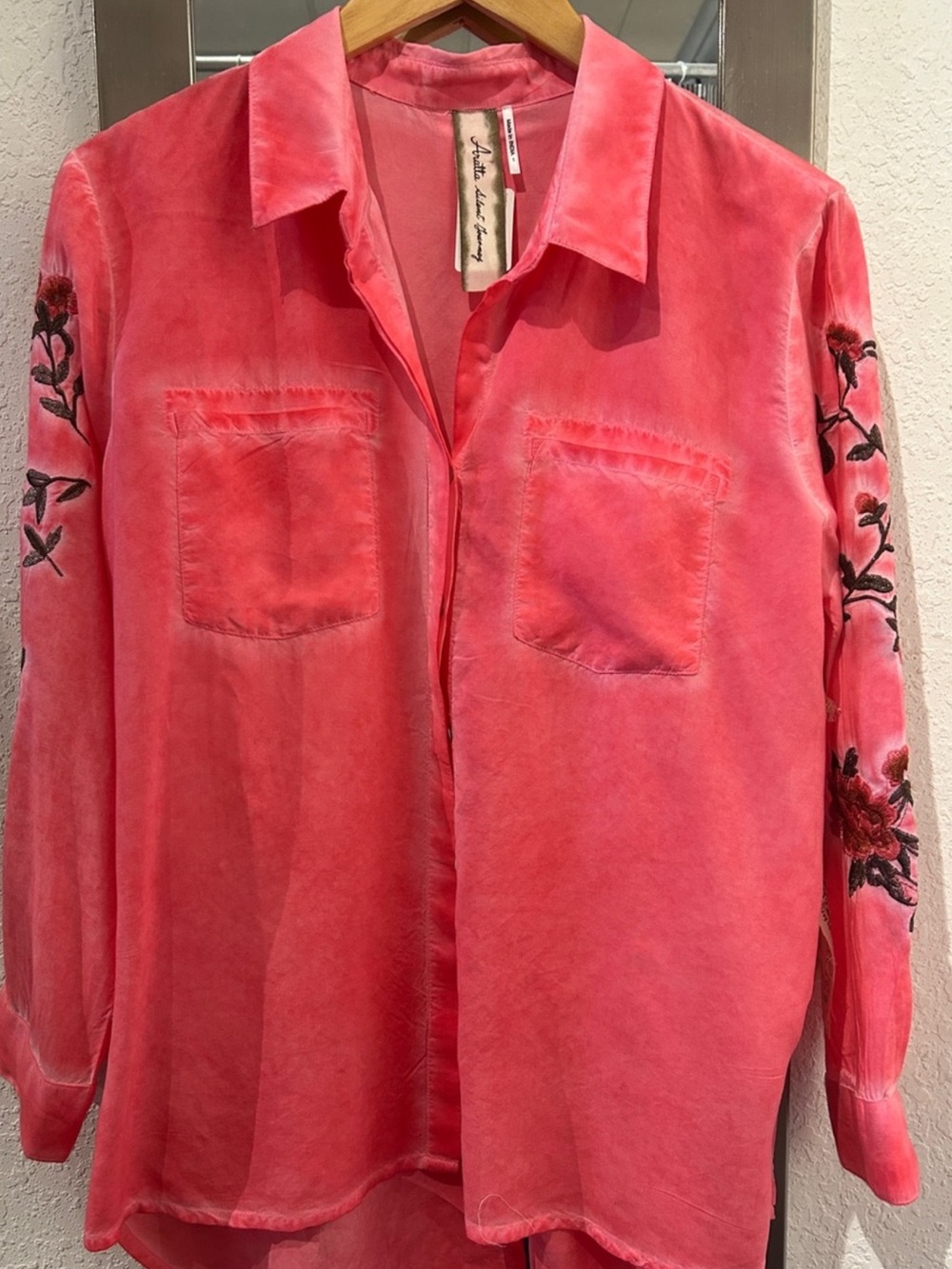NWT Aratta Silent Journey- Kate Shirt- Paradise Pink